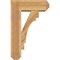 Ekena Millwork Merced Craftsman Rough Sawn Bracket w/ Offset Brace, Western Red Cedar, 8"W x 22"D x 34"H BKT0806X22X34MRC04RWR - alternate 4